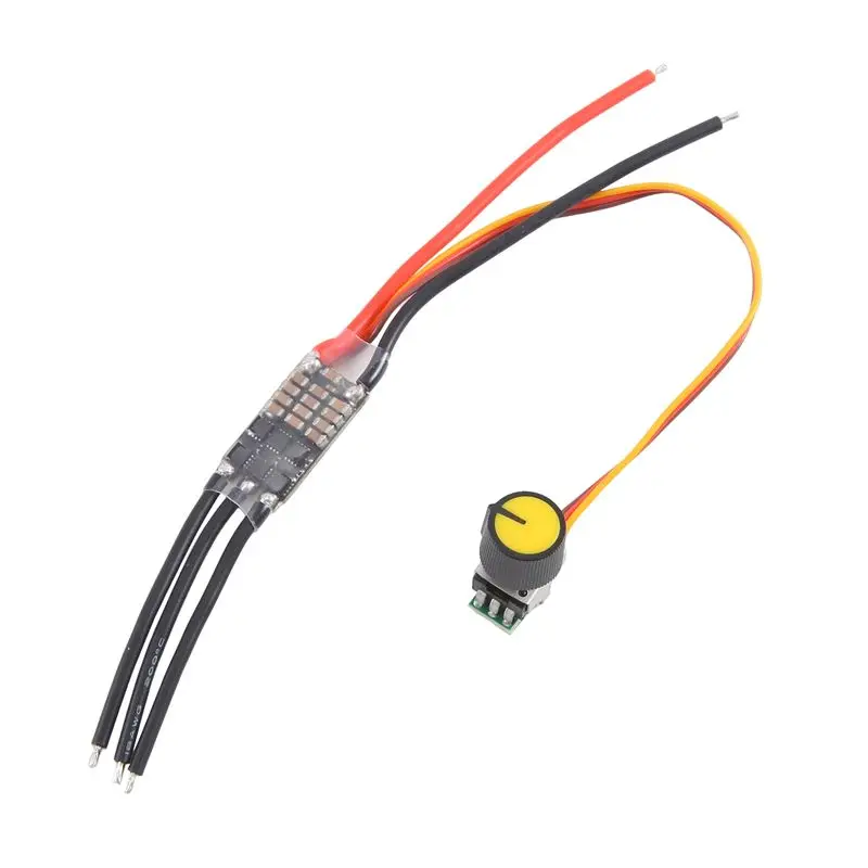 B17C DC 7-26V Three-Phase Brushless Motor Driver DC Motor Drive Board Speed Controller Regulator With Potentiometer Durable (20A