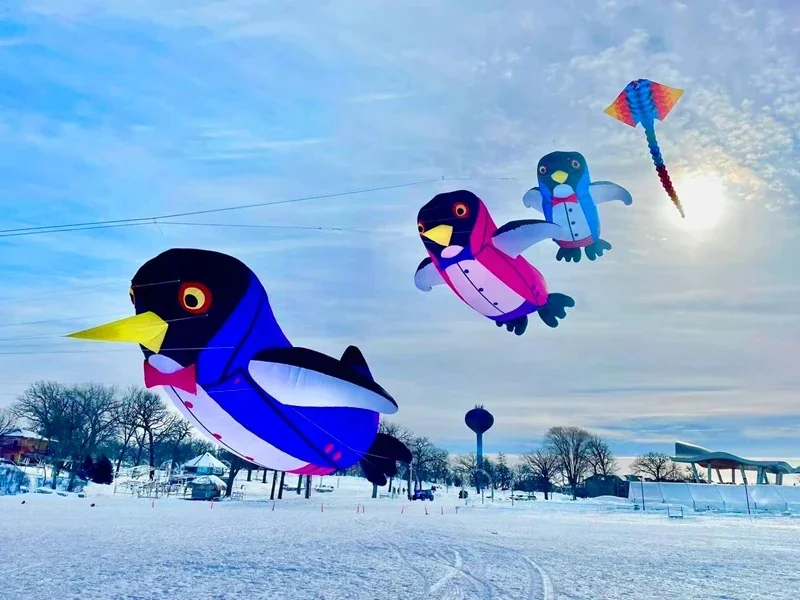 Weifang-cometas hinchables con forma de pingüino, cometas suaves de 450cm, línea de viento profesional, envío gratis