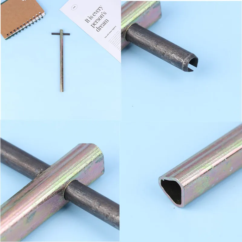 1PC Metal Extended Type Elevator Triangle Key Professional Triangle Key Train Triangle Key For Elevator Door