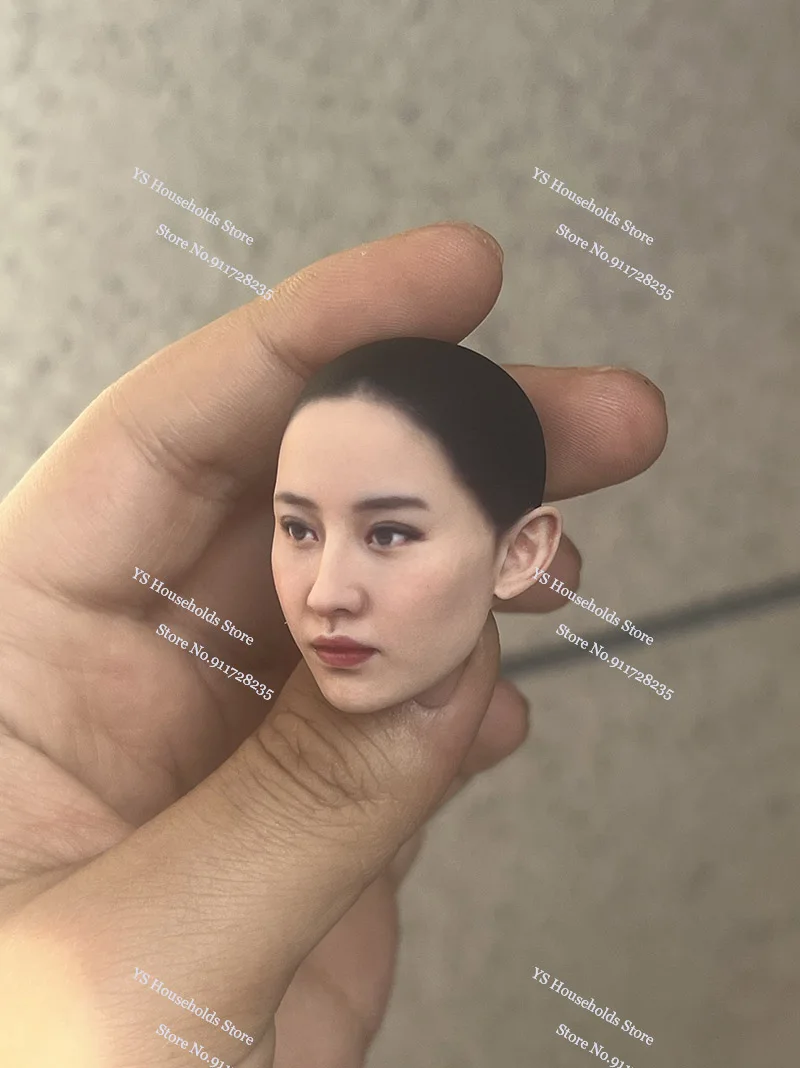 1/6 Little Dragon Girl Ancient Style Crystal Liu Beauty Head Sculpt Model Toys Accessory For 12inches Action Figure Body Decors