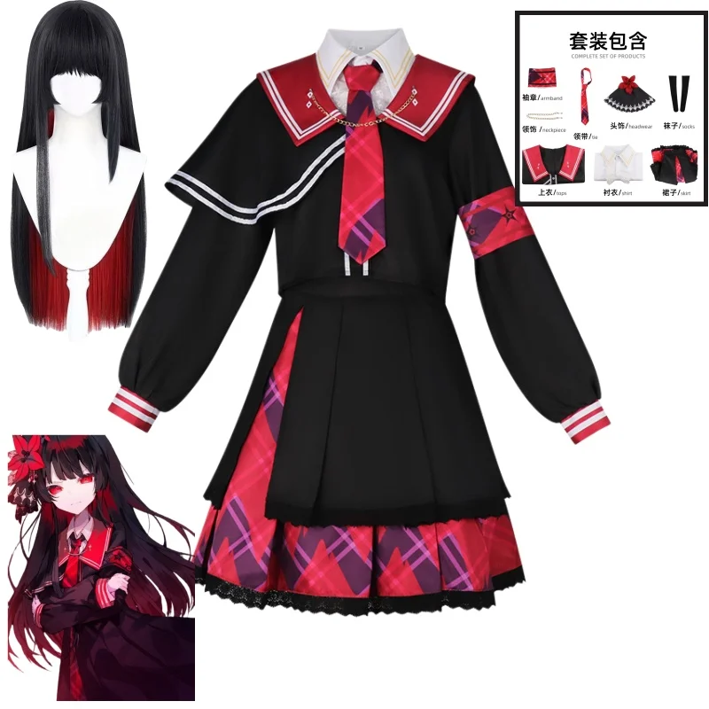 

Magical Girl Witch Trial Nikaidou Hiro Cosplay Costume Wig Anime Game Nikaidou Hiro Woman Christmas Halloween Party Clothing