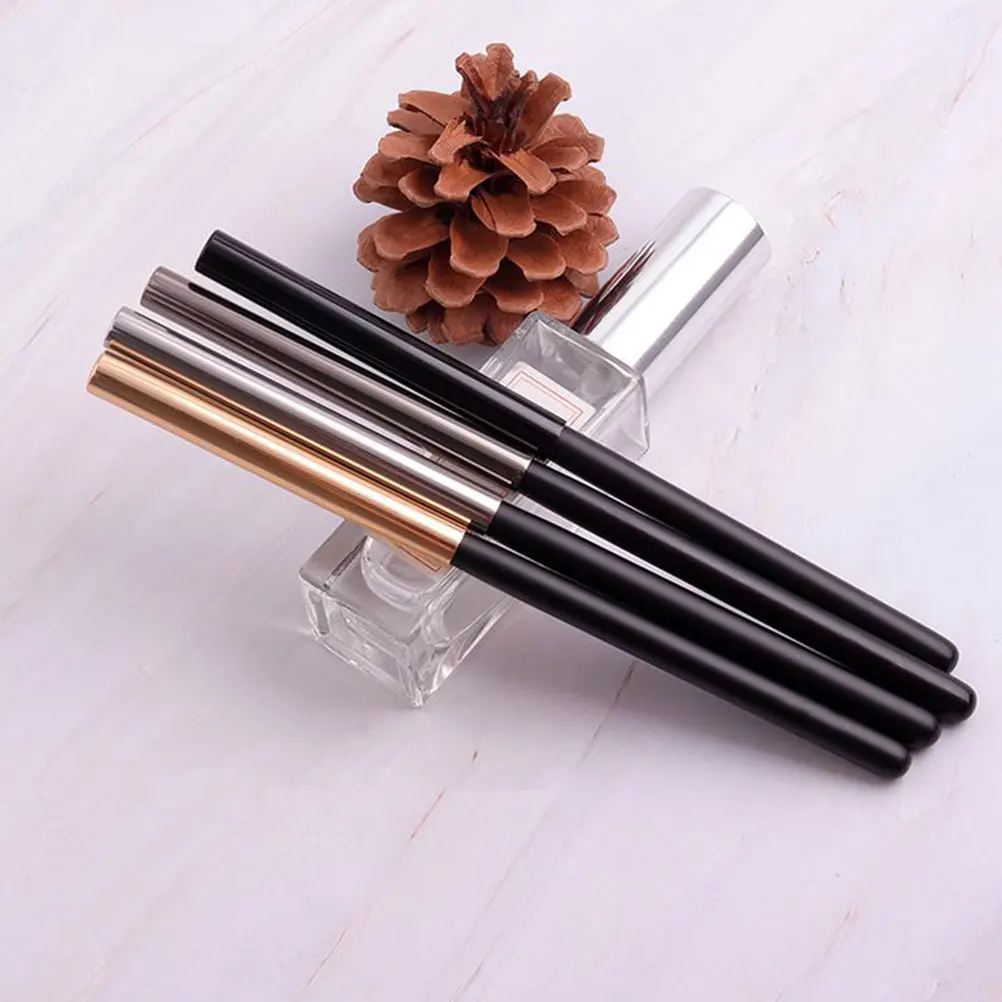 5 個ネイルブラシカバー金属マニキュアペンキャップ亜鉛合金保護遮光ペントップ装飾ネイルアートサロン供給