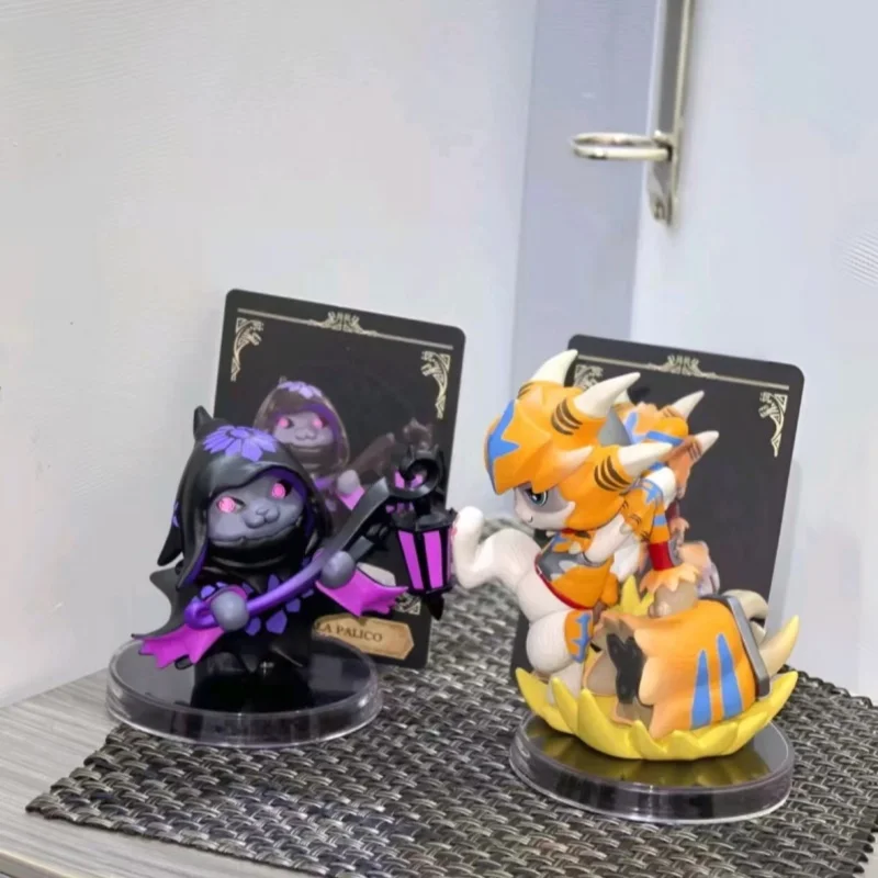 POP MART Monster Hunter Palico Series  Trendy Mystery Box Anime Action Figure Blind Random Box Toys Model Ornament Dolls