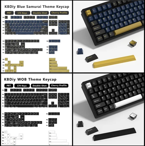 Imagen 2 del producto KBDiy GMK Keycap doble disparo GMK Olivia Shoko Jamon WOB rojo samurái botánico PBT Keycaps perfil de cereza para teclado mecánico Retro Aula F75 F87 Pro F99 Hi75 GMK67 GK61 Hi98 K86 60 60% Aigo A68 Ajazz AK820 Pro