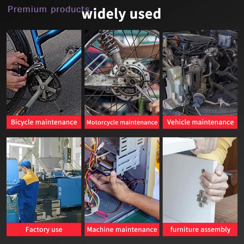 

1PC Double-Head Plum Wrench Set, Mirror Polished Chrome, Internal Hex, Extended Two-in-One Design, Perfect For Auto Repair