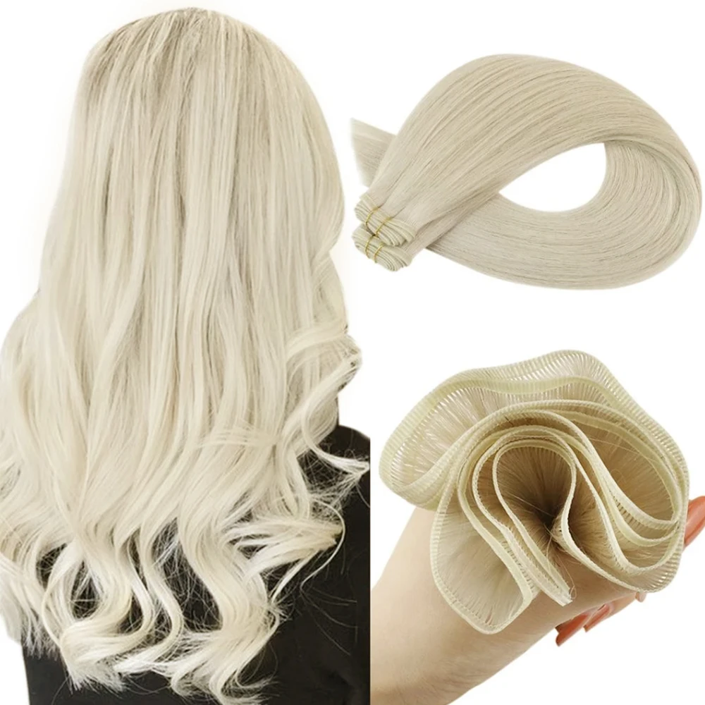 [Laatste 12 Maanden] Ugeat Plat Zijde Haar Inslag Maagdelijke Menselijk Haar Inslag 100% Naaien In Haar Inslag Hair Extensions