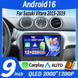 Android 16 Carplay Auto For Suzuki Vitara 2015 2016 2017 2018 2019 Car Radio Multimedia Player Stereo video Head Unit WiFi+4G BT