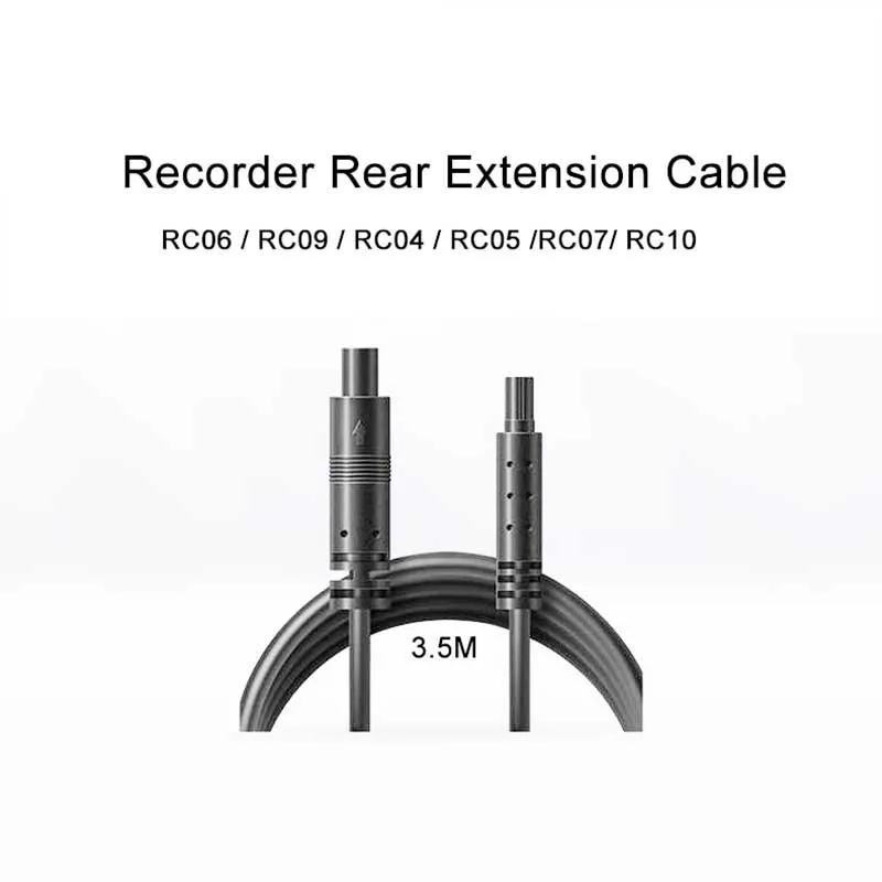 for 70MAI  RC06 / RC09 / RC04 / RC05 /RC07/ RC10 Recorder rear extension cable