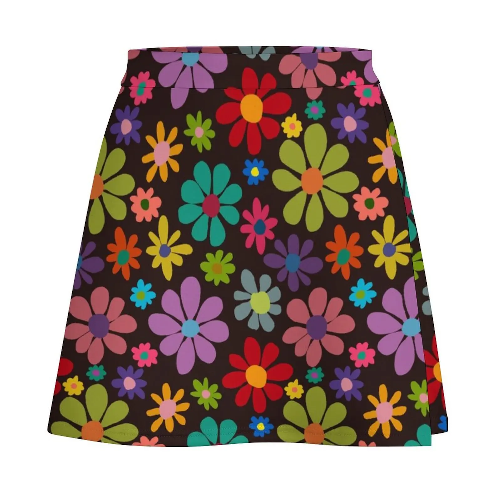 Silly little flowers Mini Skirt Women's clothing Women's summer skirt Skort for women Mini Skirt