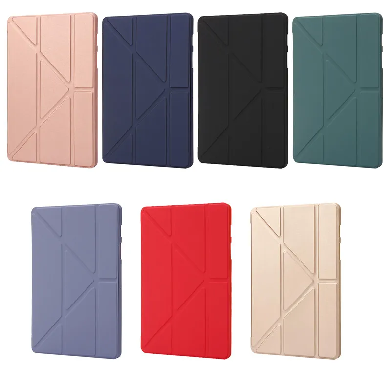 For Samsung Galaxy Tab S8 S7 Plus S7 FE SM-T970 Tablet Tri-Folding Cover Funda for Galaxy Tab S7 S8 Plus + S7 S8 12.4\'\' 11 Case