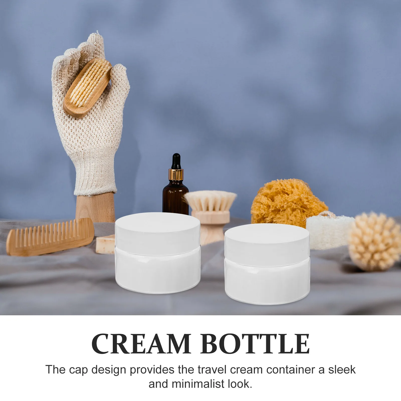

6pcs 30g Transparent Wide Mouth Cream Jars Small Refillable Travel Containers Leak Proof Storage Bottles White Lids Empty