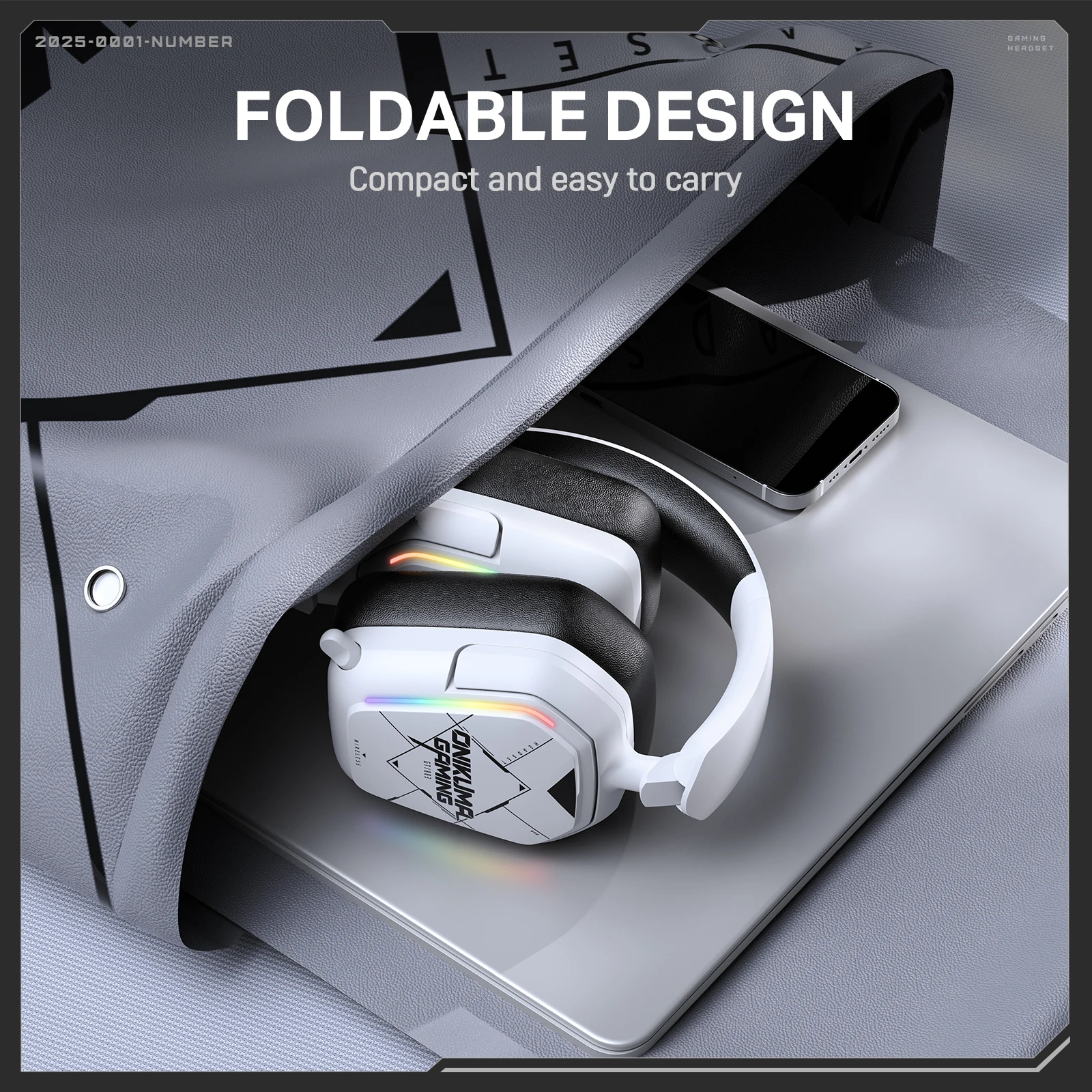 ONIKUMA GT883 سماعات الألعاب بلوتوث V5.4 سماعات لاسلكية للحد من الضوضاء سماعة جديدة #4