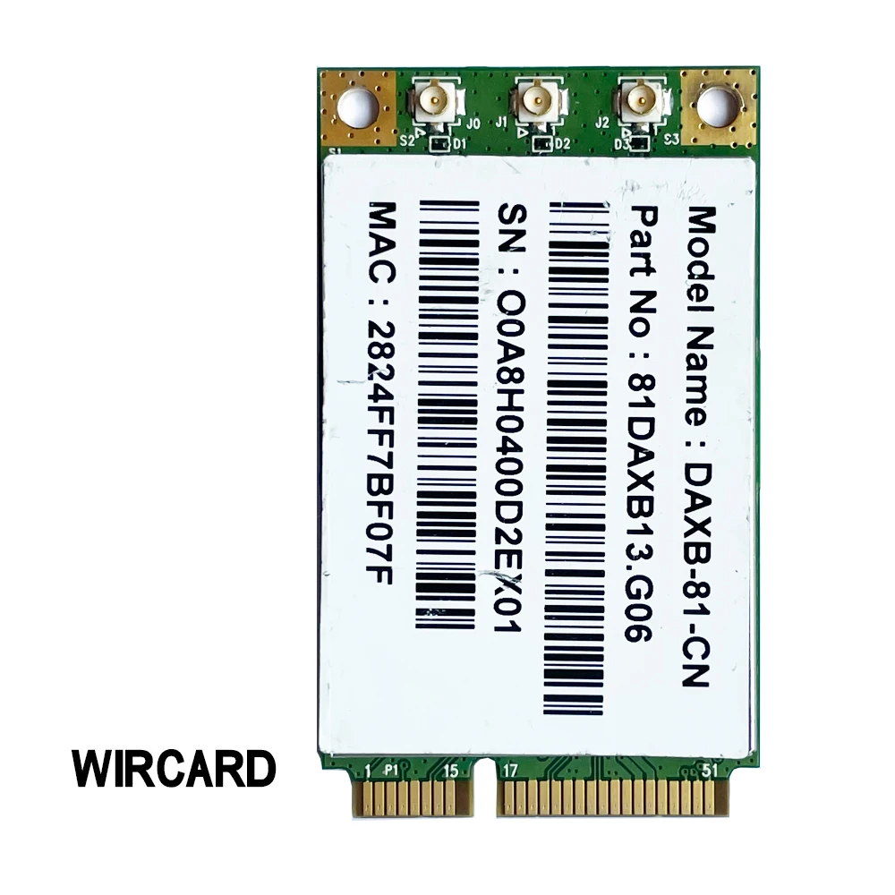 WIRCARD DAXB-81-CN BCM4360 5G  802.11AC/N/A 3x3 PCIe mini Card 1300M WIFI Module