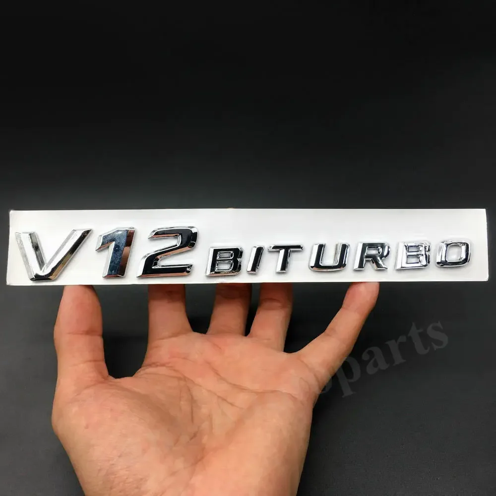 

V12 BITURBO Emblem Car Badge Decal Sticker
