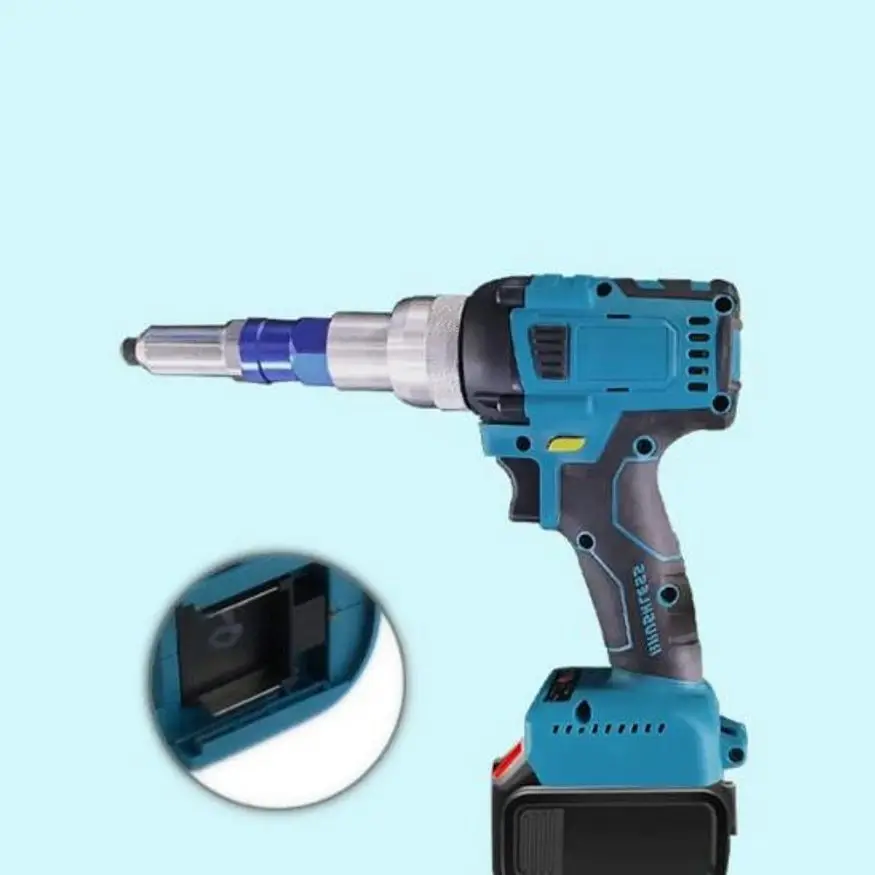 For Makita 18V Battery Electric Riveter Gun Brushless Screwdriver Applicable Rivet 2.4-4.8mm Wireless Riveting Tool (No Battery)