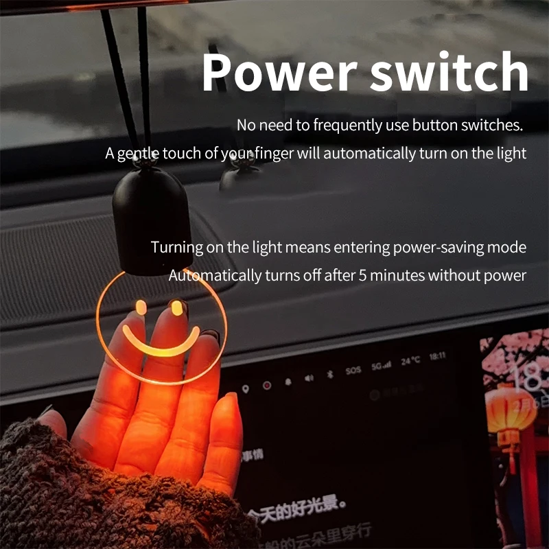 Luminous light bulb, rearview mirror pendant, high-end car atmosphere light, creative retro pendant, car hanging decoration