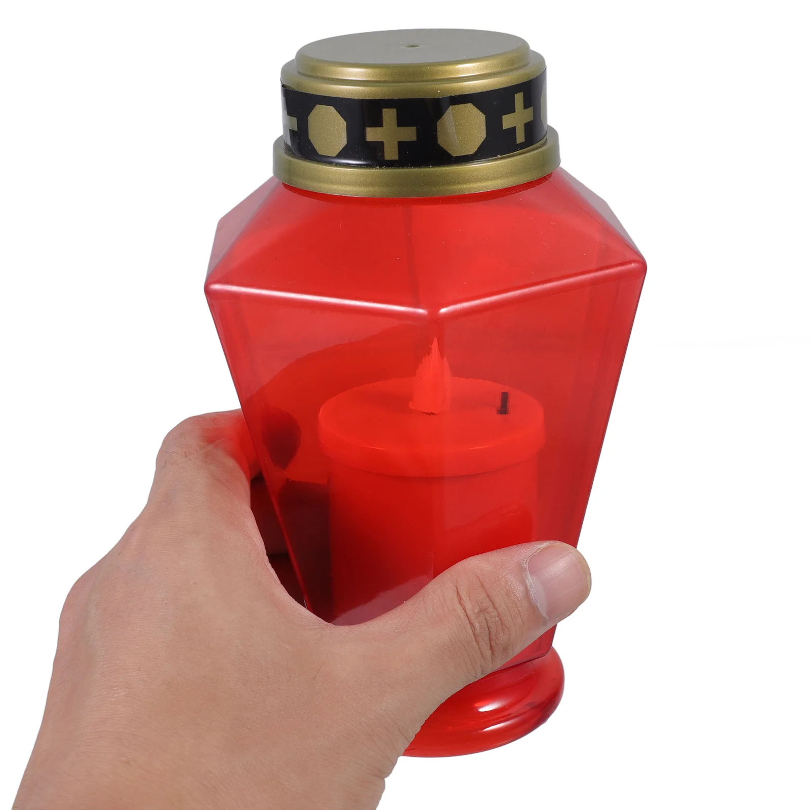 

Led Electronic Flameless Solar Cross For Graveyard Garden Church Decoration Powered Waterproof Flickering