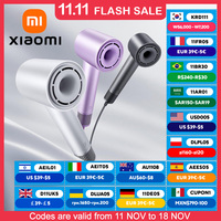 XIAOMI MIJIA H501 High Speed Hair Dryer 62m/s wind speed Negative Ion Hair Care 110000 Rpm Dry 220V CN Version (With EU Adapter)