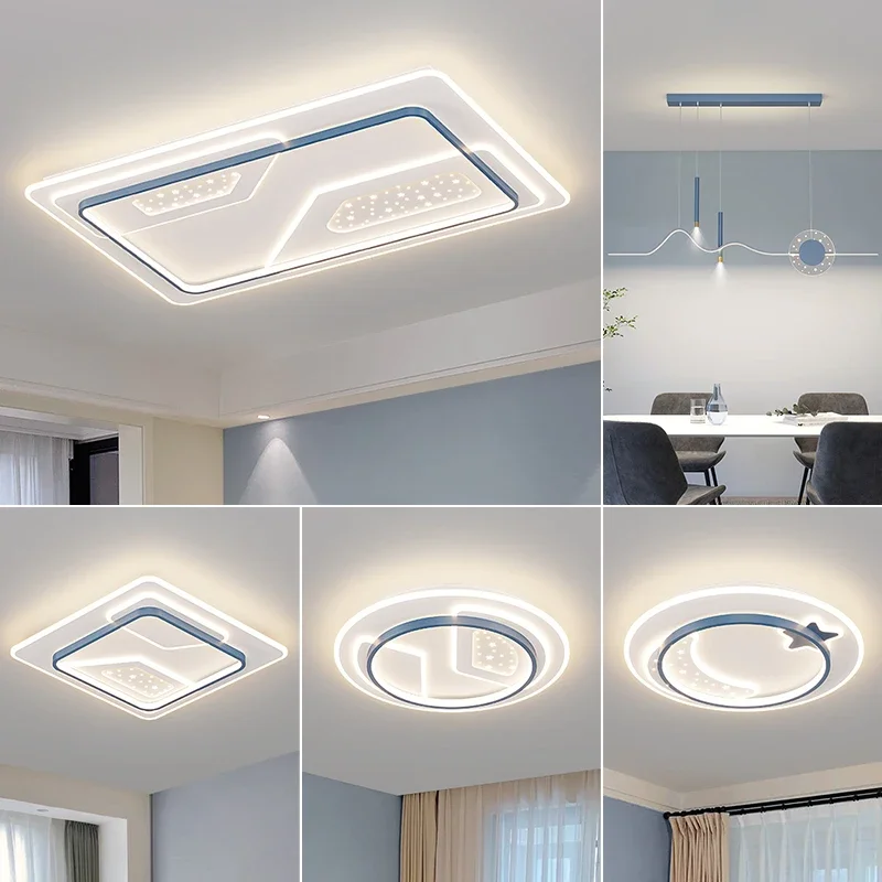 Ceiling lamp living room, simple and modern atmosphere, light luxury lamps