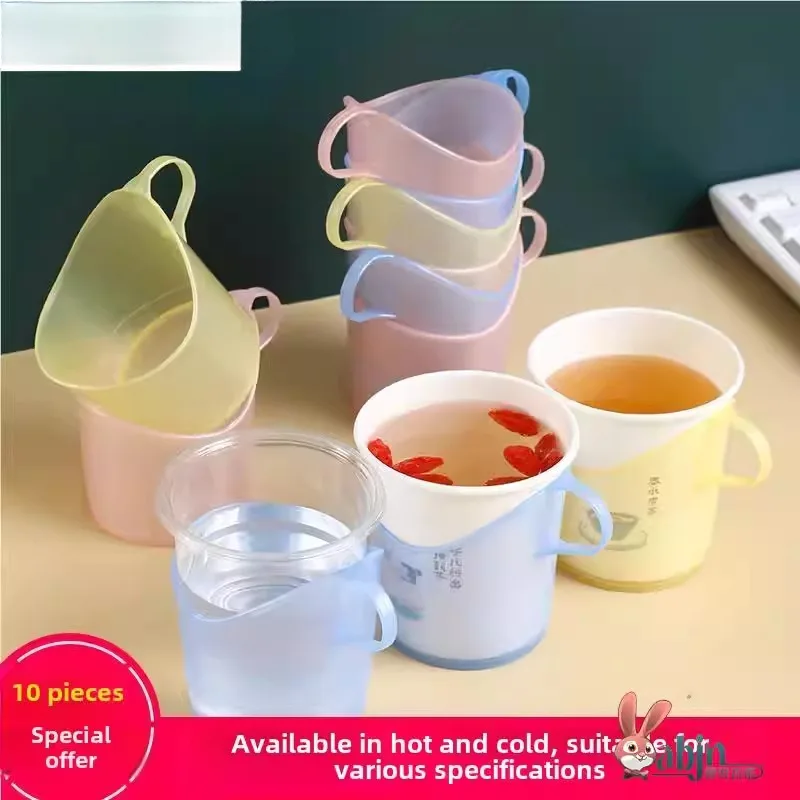 

Thiened Plastic Cup Holder Paper Cup Sve Office Use Heat Insulation Universal Tea Cup Coaster for Boiling Water Anti-Scald