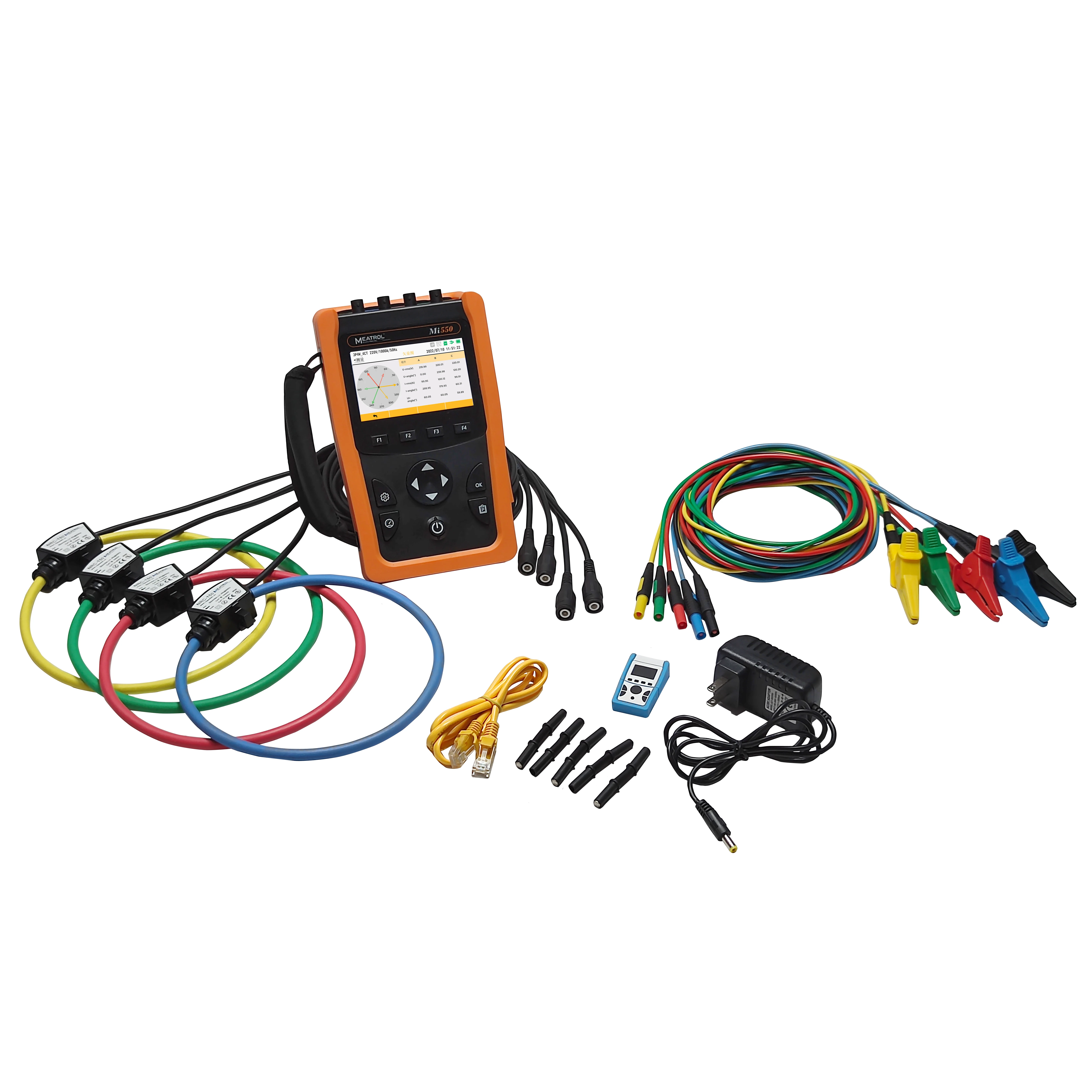 Power Quality Analyzer MEATROL Mi550 TRC-36 Trend Graphical Energy Meter 32GB Data Logger