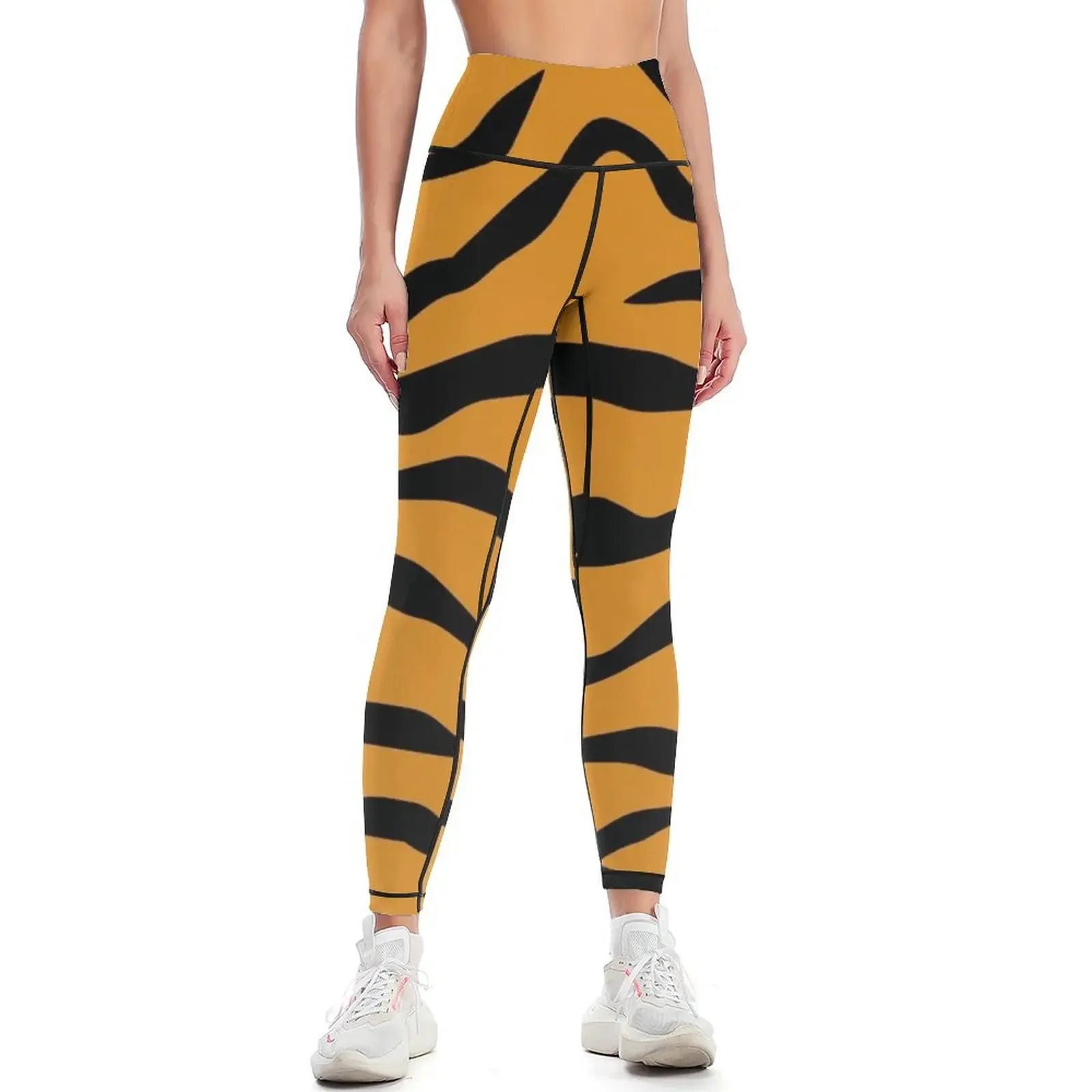 Tiger Stripes Leggings gym wear sport set push up fitness sportswear gym Womens Leggings