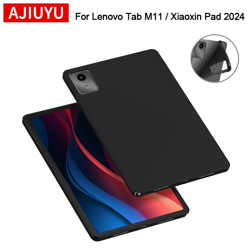 AJIUYU Soft Case For Lenovo Xiaoxin Pad 2024 11 Inch Silicon TPU Shell for Lenovo Tab M11 11inch TB-331FC Tablet Back Cover case