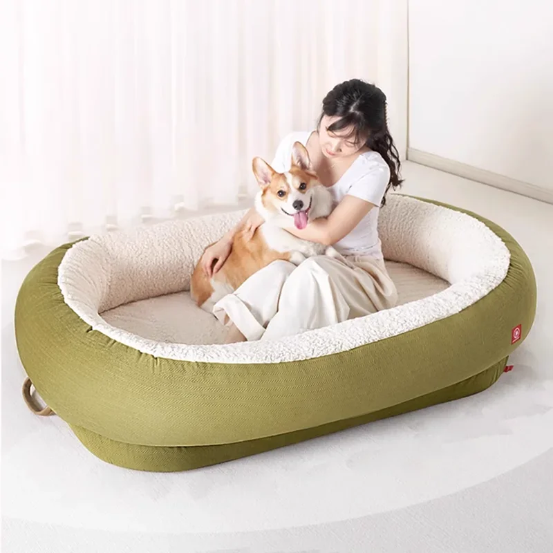 Green Modern Dog Bean Bags Washable Soft European Comfy Adults Sleeper Puffs Sofa Big Lazy Cute Divano Da Soggiorno Furniture