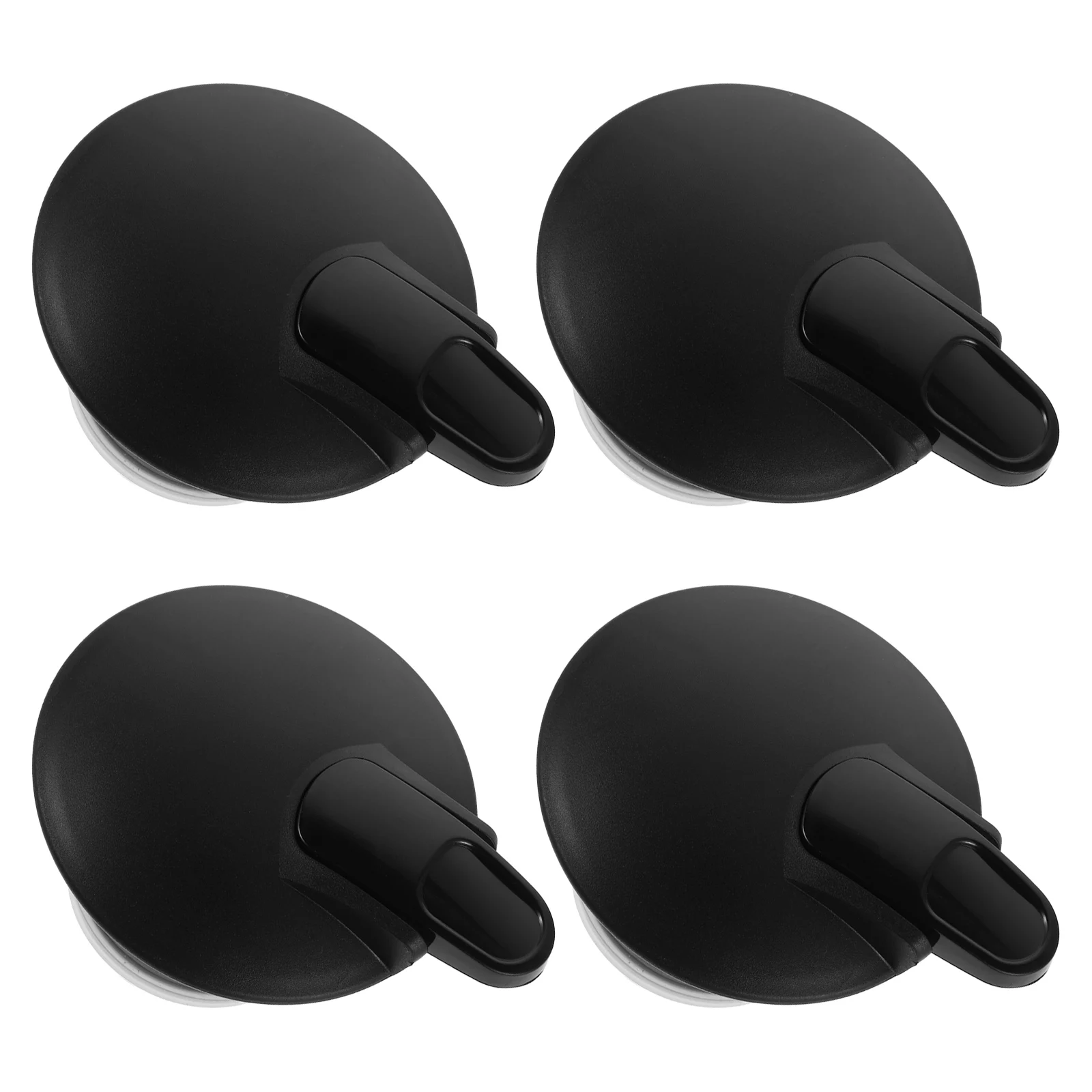 

4Pcs Replacement Coffee Pot Lid Black Heat-Resistant Sealed Carafe Cover with Kettle Lid Handle for Travel Coffee Lids
