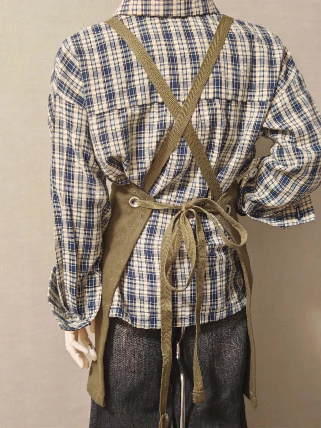 Fashion 1/4 1/3 Doll's Clothes Fit To 45cm, 75cm Bjd Doll Coffee Apron Dress Up Girl Toys Play House Doll Accessories, No Doll