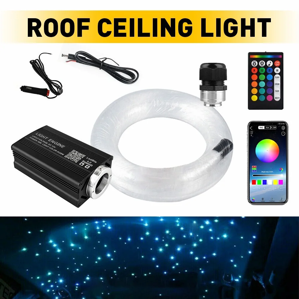 

500 Car Home Headliner Star Light Kit Roof Twinkle Ceiling Lights Fiber Optic