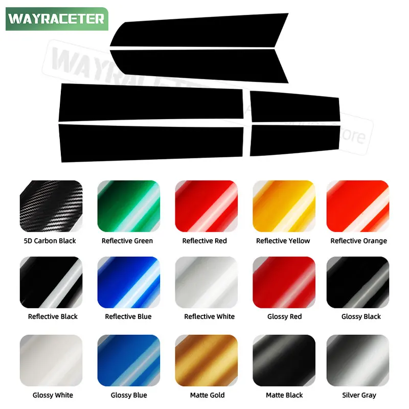 Car Hood Bonnet Stripes Sticker Roof Trunk Body Graphics Carbon Fiber Vinyl Decal For Porsche 911 991 2011-2019 Accessories