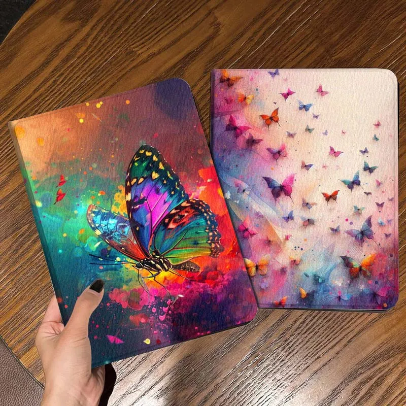 

Красивый чехол для планшета с изображением бабочки для Apple iPad Air Pro mini 1 2 3 4 5 6 7 8 9 11 M2 M3 M5 M4 5th 6th 7th 10th 11th, подарок