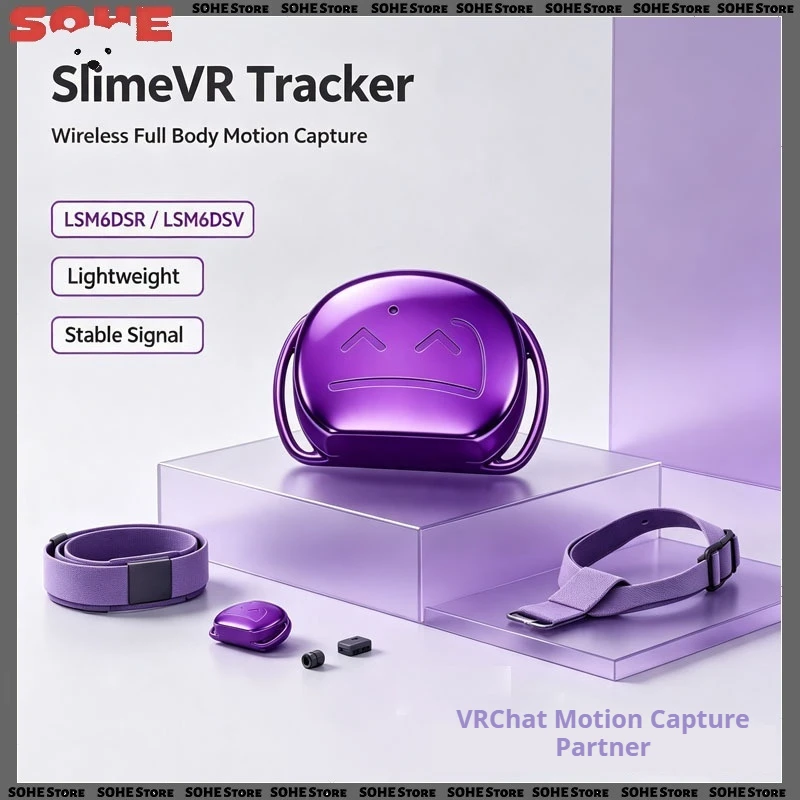SlimeVR FBT Tracker LSM6DSV LSM6DSR Беспроводное устройство для отслеживания движения с использованием IMU для полного отслеживания тела для VRChat, Quest, Pico VR, VTubing.