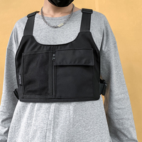 Simple Workwear Hip-Hop Multifunctional Shoulder Vest Bag Tactical Chest Bag For Men And Women