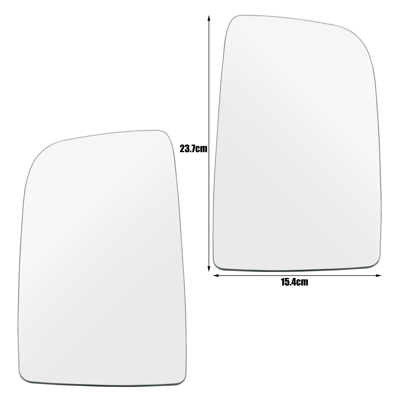 For Mercedes-Benz Sprinter VW Crafter 2006-2017 Left Right Side Mirror Glass Convex Self Adhesive No Plate Stick On Wide Angle