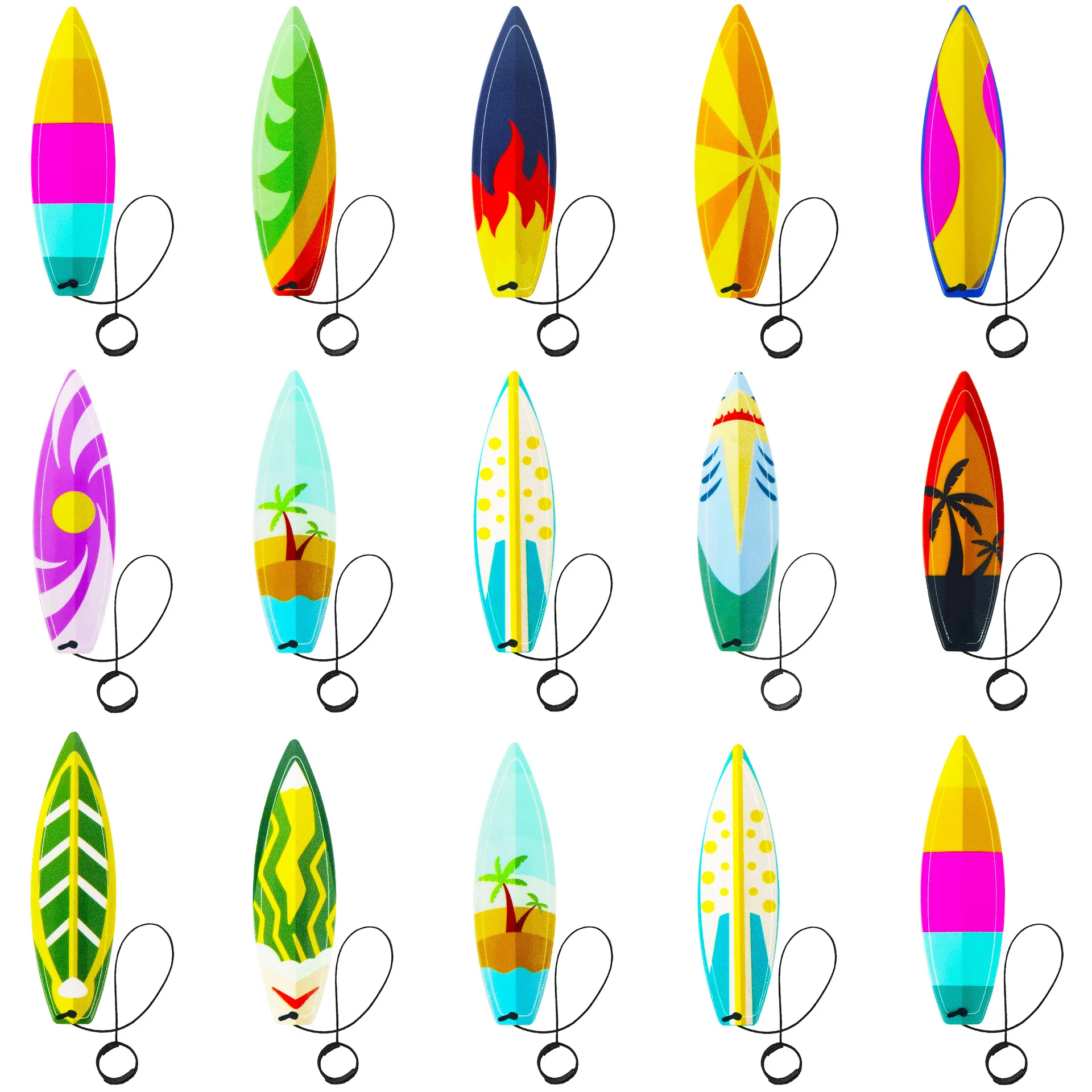 3 pz/borsa Tavola Da Surf Dito Nuovo Divertimento Stampato Dito Tavola Da Surf Giocattoli Alleviare Lo Stress Giocattoli Realistico Surfista Styling Punta Delle Dita Agitarsi Giocattolo