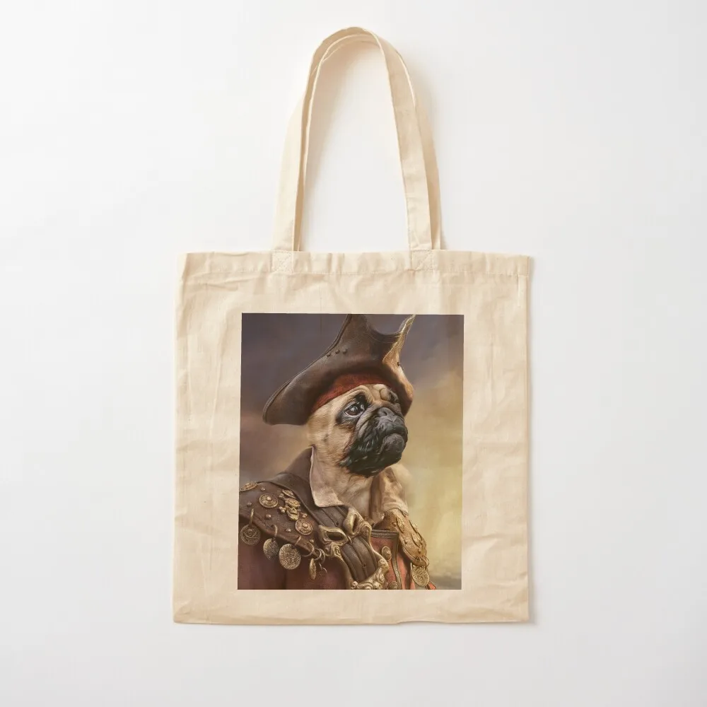 Pirate Pug Dog Halloween Tote Bag female bag Cloth bags