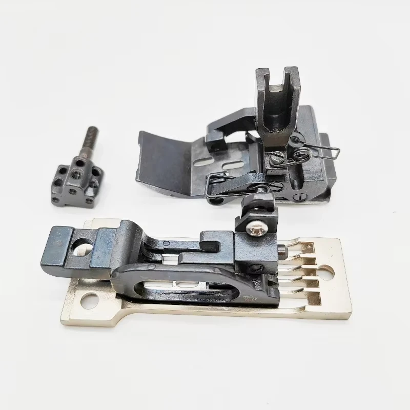 B928 1/4 Industrial Sewing Machine Needle Plate Feed Dog Presser Foot Set For Brother  DA-9280 3-Needle  Sewing Machine Parts view 3