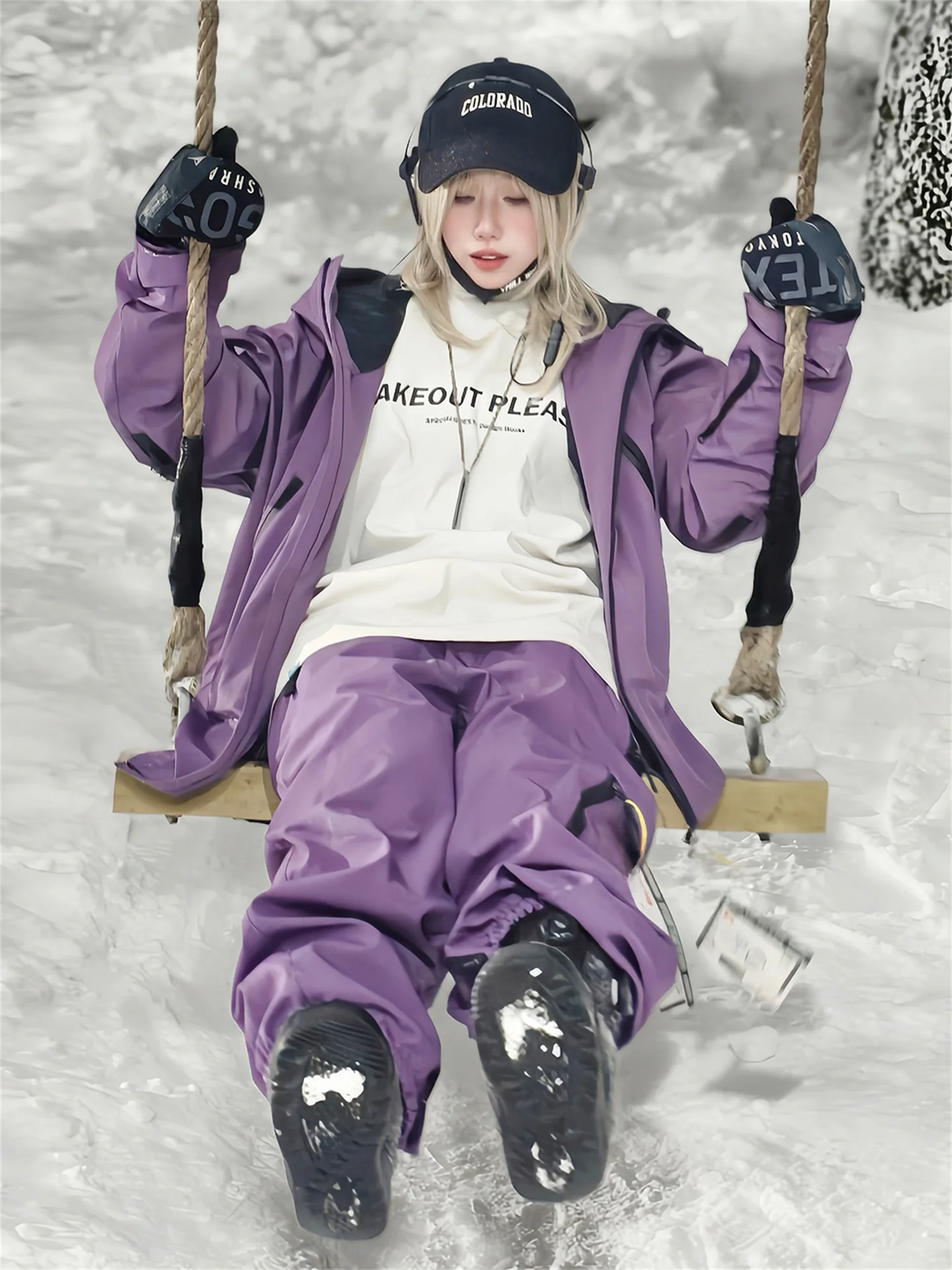 

Outdoor Waterproof Snowboarding Suit Set for Men And Women Climbing Mountain Snow Clothes And Pants Whole Set Youth Leisure S...