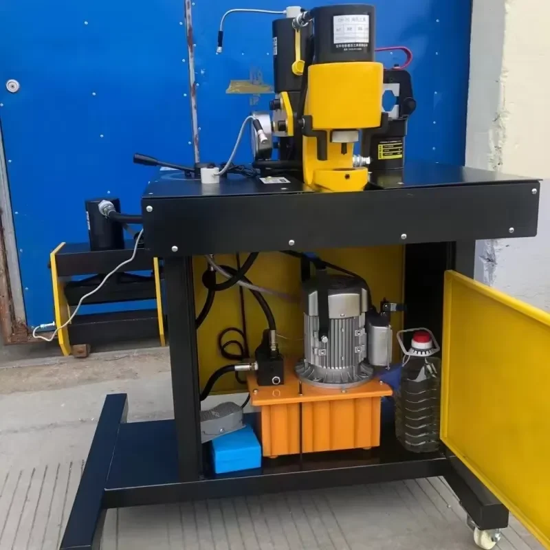 for Three in One Copper Aluminum Busbar Processing Machine Foot Operated Busbar Generator 1 Year Warranty