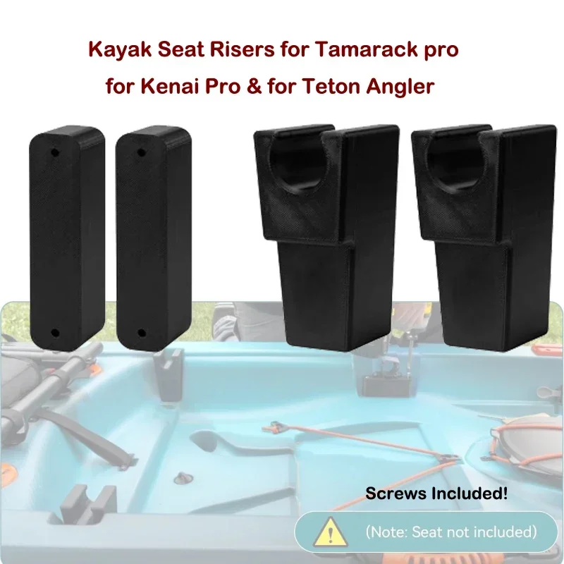 Elevadores de asiento para kayak Tamarack Pro, Kenai Pro y Teton Angler - Tornillos incluidos