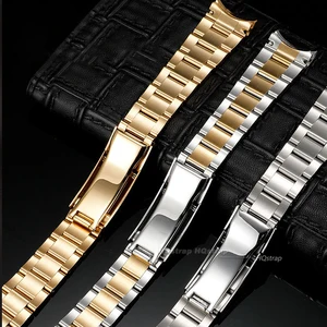 Bilezik paslanmaz çelik izle adam, bilezik metal, İstiridye, Rolex Submariner Daytona GMT, 20 ve 21 mm 8 Çekirdekli satışlar, bilezik saati tahmini-no. 6