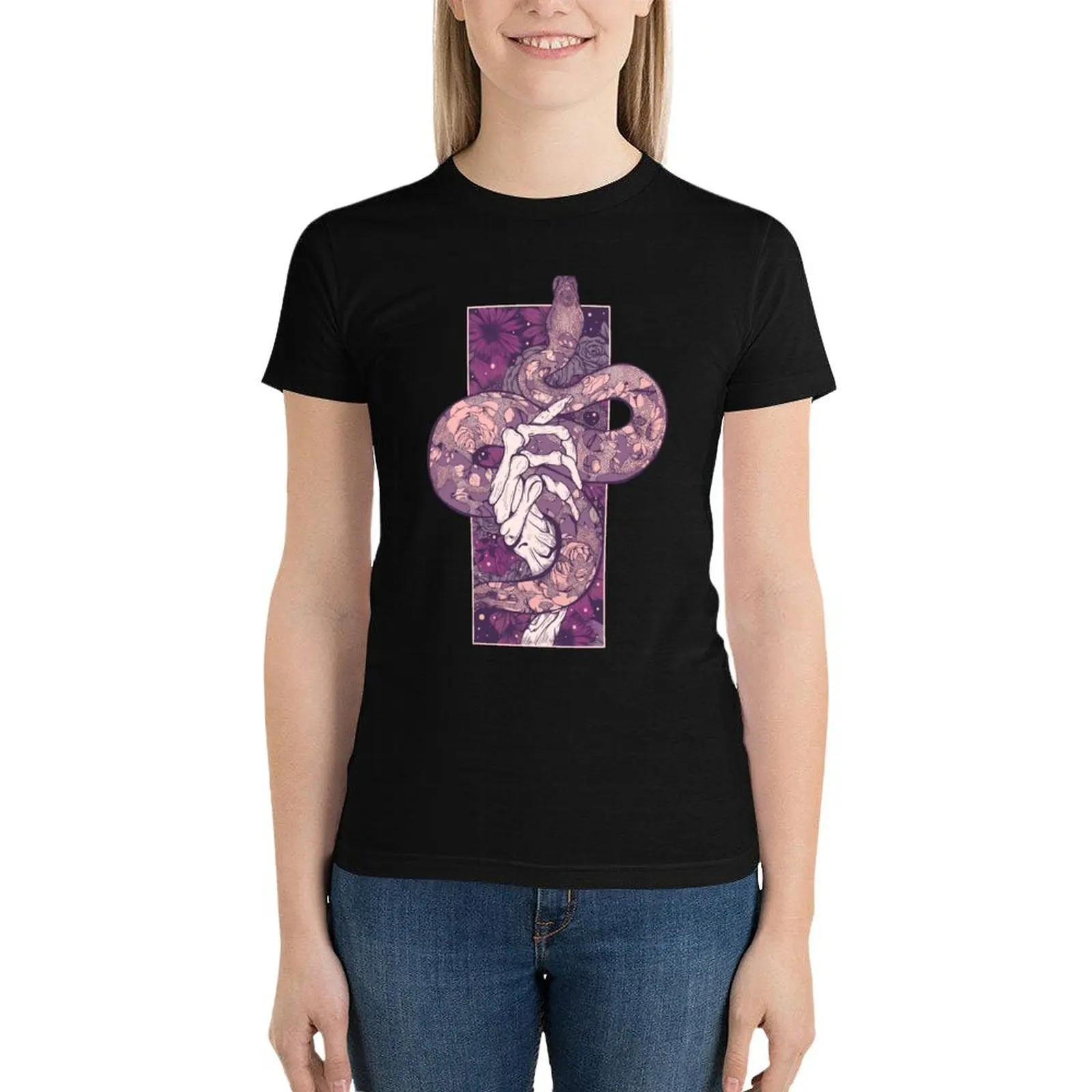 In deaths grip T-Shirt hippie clothes oversized cat shirts for Women