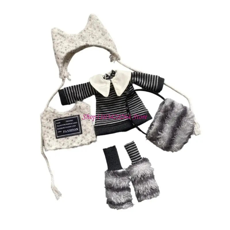 

Doll Outfit For 30cm Ball Jointed Dolls Lovely Easy Dressingup Winter Clothes Kids RolePlay Toy Doll Accessories