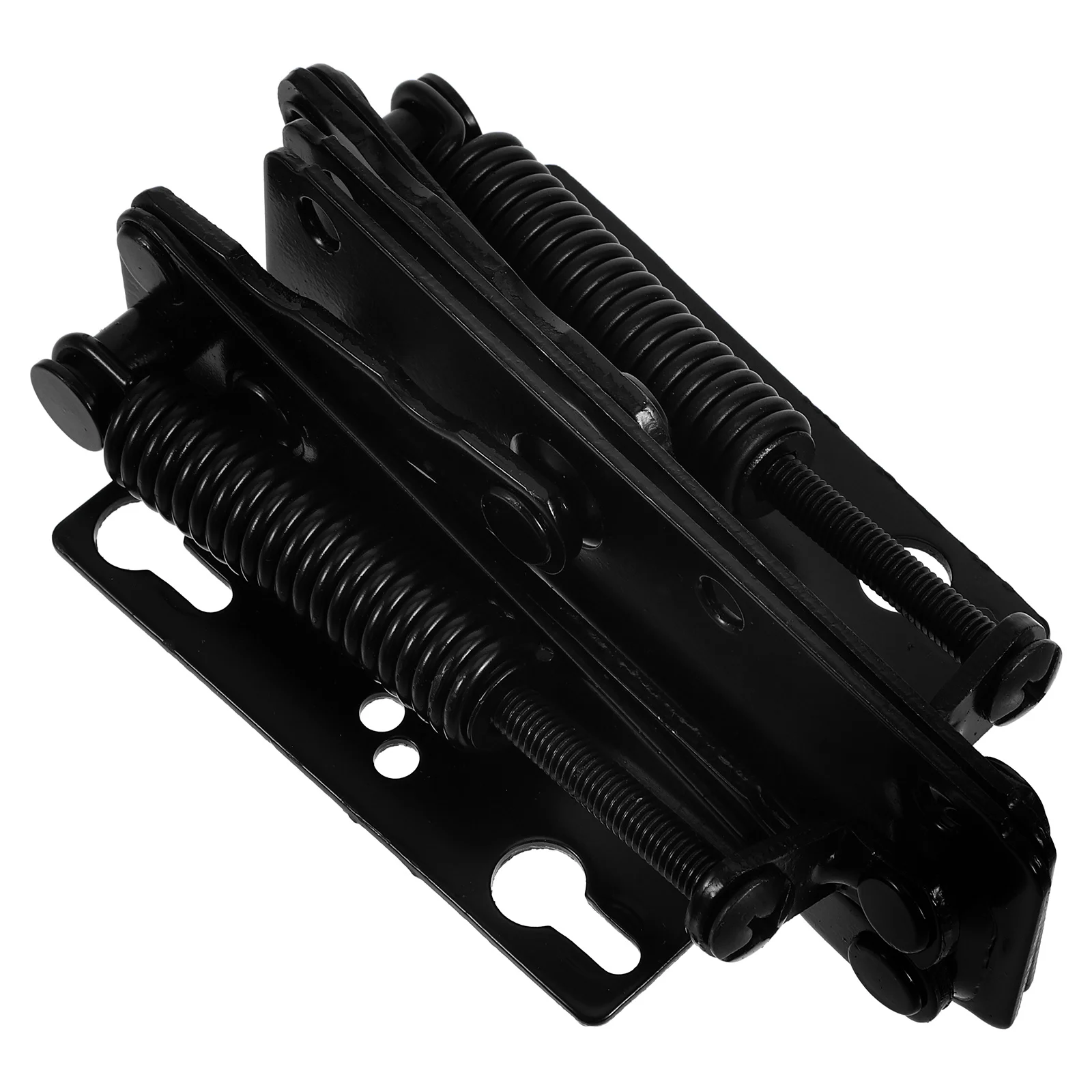 

2 шт. черные 85 градусов вертикальные складные пружинные петли для тяжелых условий эксплуатации для шкафов, диванов, мебели, механизм поддержки хранения