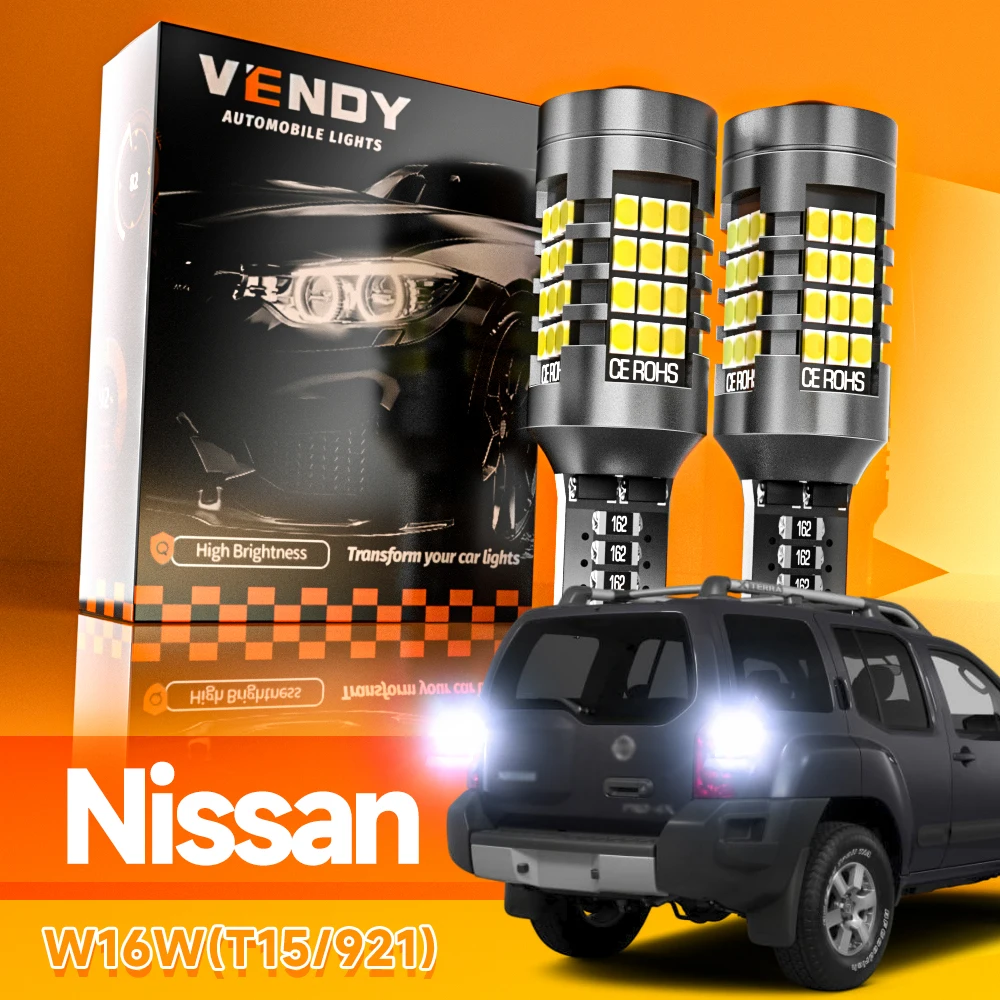 

2x LED Reverse Light Blub Lamp W16W T15 921 Canbus For Nissan GT-R Maxima Micra NV300 Frontier Quest Sentra Xterra Titan Armada