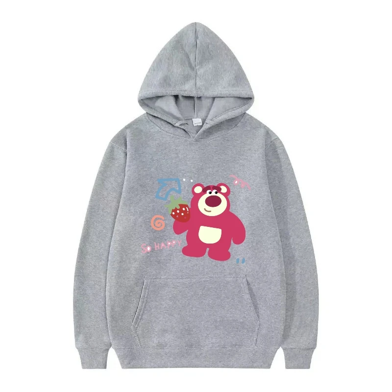 Disney Lots-o'-Huggin' patrón de oso mujer gris invierno Casual Top suelto ropa jerseys señoras baratos sudaderas con capucha hombres sudaderas