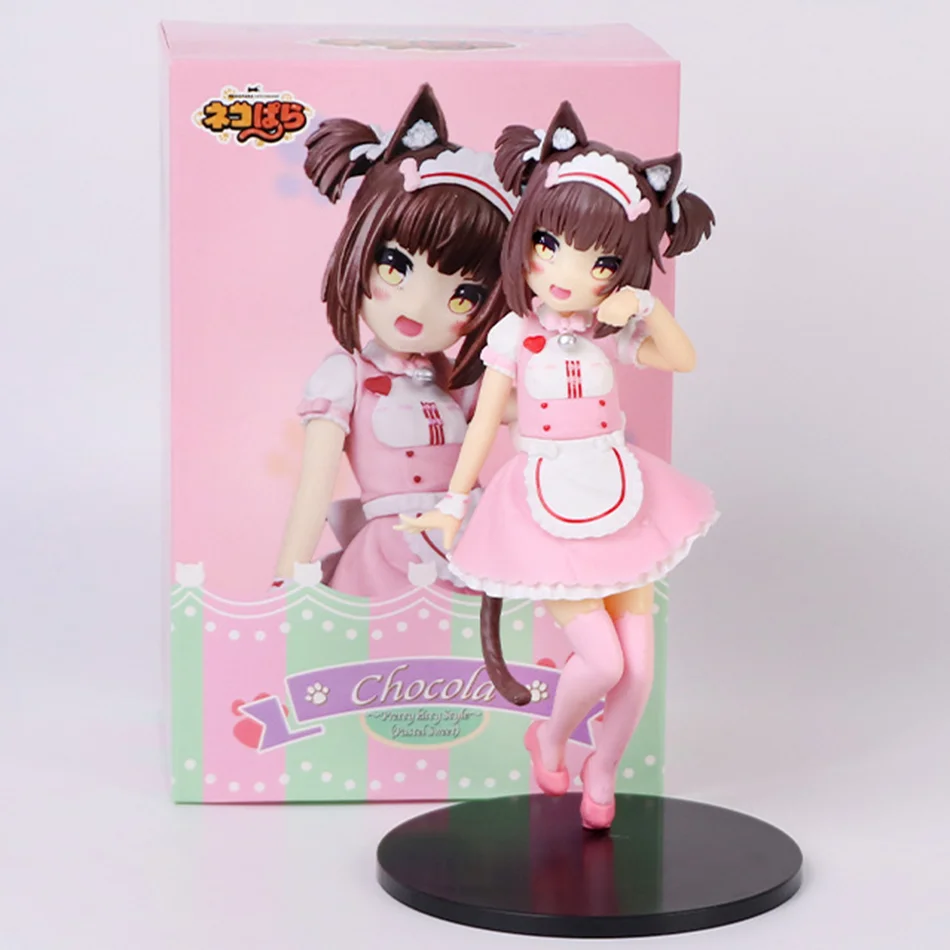 18CM Cat Maid Anime NEKOPARA Figure Chocolates Vanilla Cute Pretty