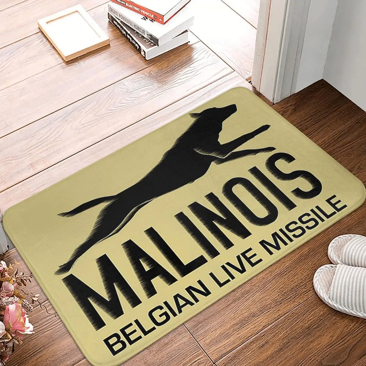 Belgian Shepherd Dog Malinois Doormat Kitchen Entrance Home Floor Mat Anti-slip Carpet Rug for Bedroom Footpad Mats